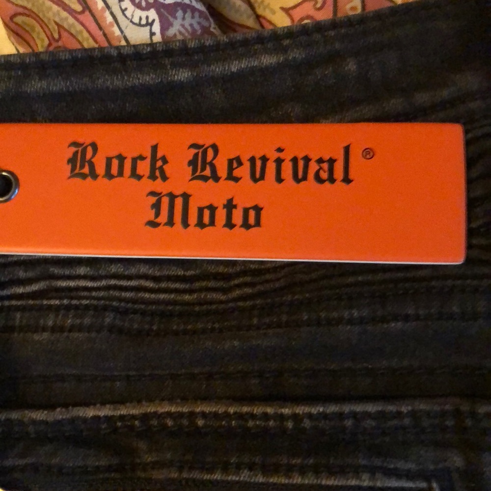 NET Rock Rival Moto Black Jeans
